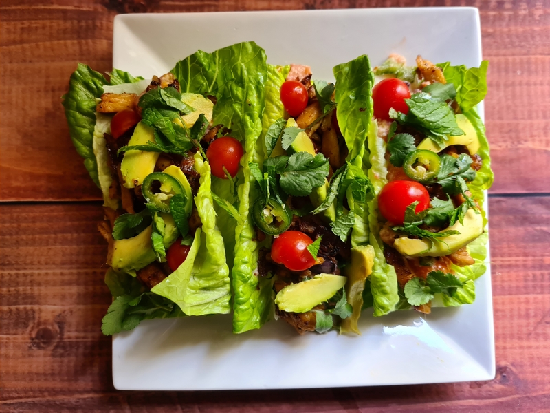 recettes argentines paquitos viande grillée en barquettes de salade verte