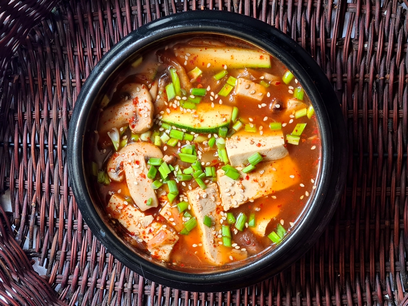 recettes coréennes kimchi jigae - soupe de chou suri et fermenté