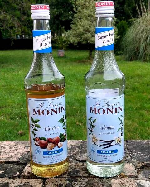 Sirops sans sucre, vanille et noisette MONIN